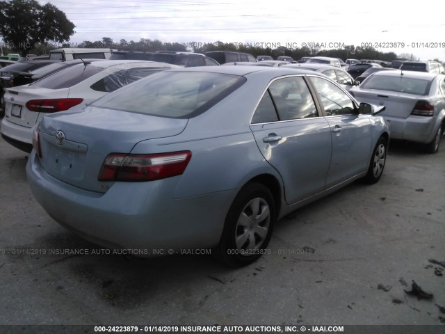 4T1BE46K67U688837 - 2007 TOYOTA CAMRY NEW GENERAT CE/LE/XLE/SE BLUE photo 4