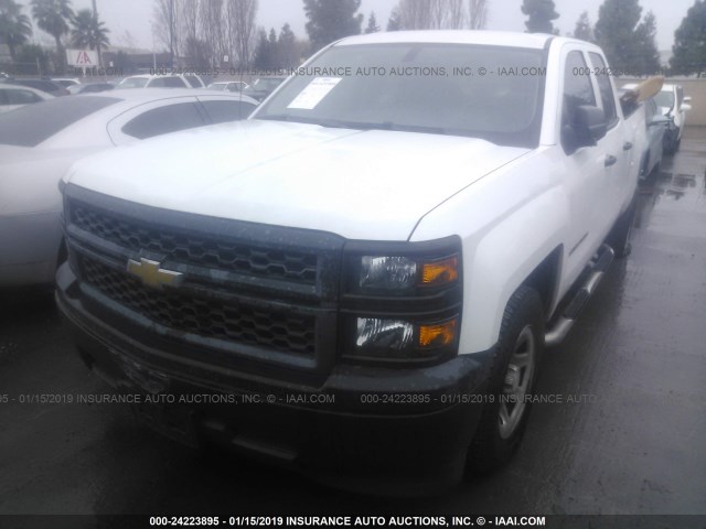 1GCRCPEHXFZ163331 - 2015 CHEVROLET SILVERADO C1500 WHITE photo 2