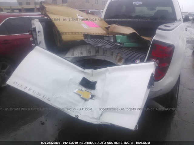 1GCRCPEHXFZ163331 - 2015 CHEVROLET SILVERADO C1500 WHITE photo 6