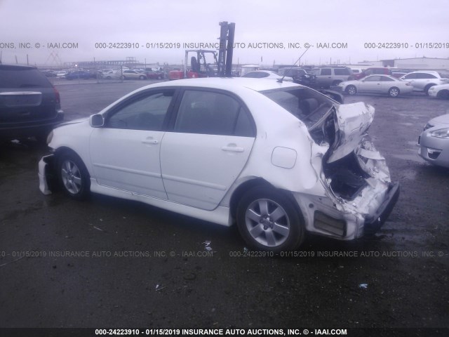 1NXBR30E27Z781534 - 2007 TOYOTA COROLLA CE/LE/S WHITE photo 3