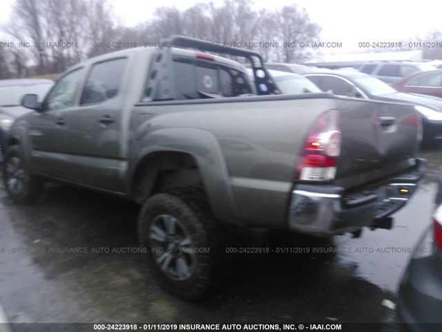 5TFLU4EN7FX141077 - 2015 TOYOTA TACOMA DOUBLE CAB/TRD PRO GREEN photo 3