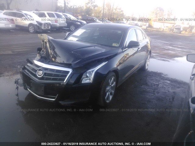 1G6AB5RA8D0115395 - 2013 CADILLAC ATS LUXURY BLACK photo 2