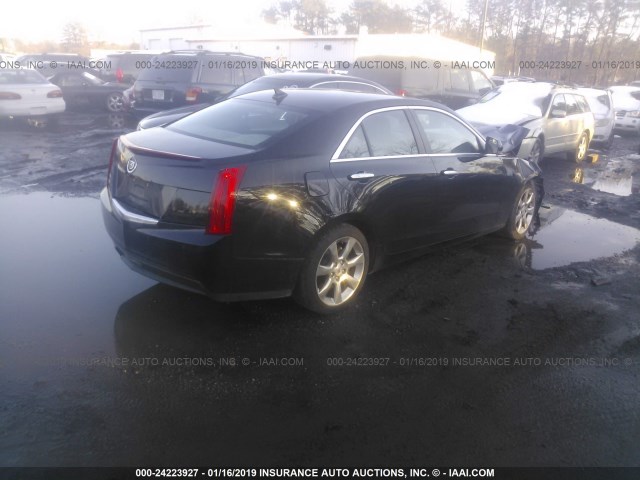 1G6AB5RA8D0115395 - 2013 CADILLAC ATS LUXURY BLACK photo 4