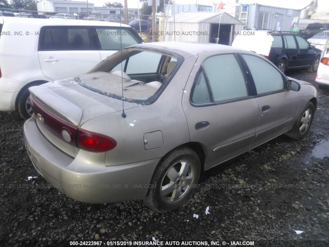 1G1JF52FX57112832 - 2005 CHEVROLET CAVALIER LS GOLD photo 4