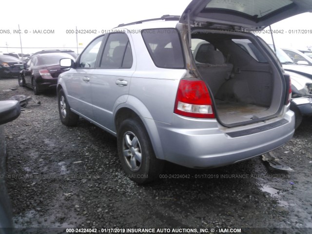 KNDJD733X65636444 - 2006 KIA SORENTO EX/LX SILVER photo 3