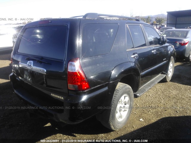 JTEBT14R168036509 - 2006 TOYOTA 4RUNNER SR5/SPORT BLACK photo 4