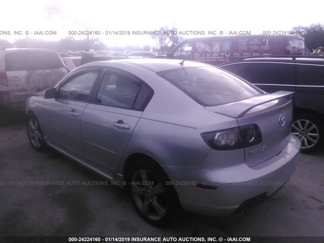 JM1BK323171682516 - 2007 MAZDA 3 S SILVER photo 3