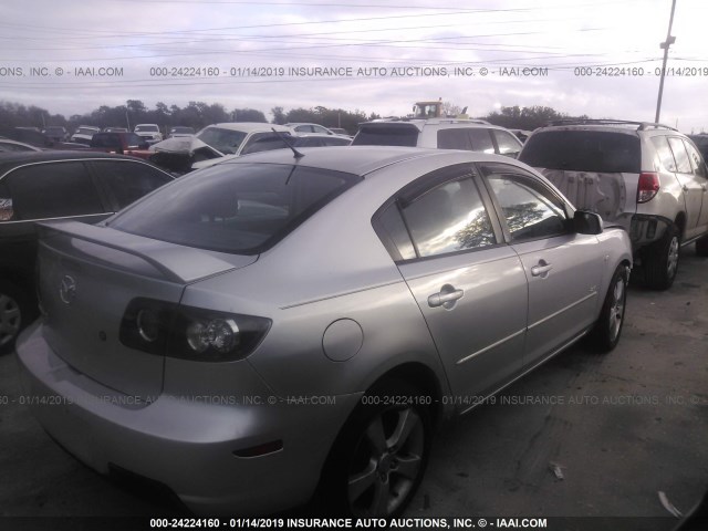 JM1BK323171682516 - 2007 MAZDA 3 S SILVER photo 4