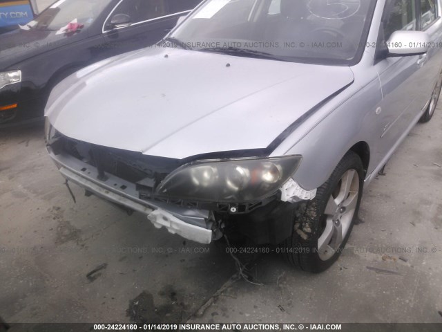 JM1BK323171682516 - 2007 MAZDA 3 S SILVER photo 6