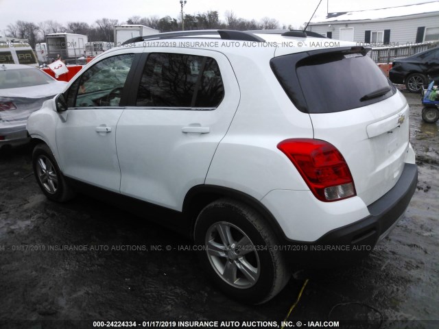 3GNCJLSB1GL155798 - 2016 CHEVROLET TRAX 1LT WHITE photo 3