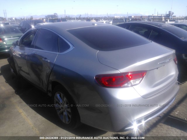 1C3CCCAB1FN708490 - 2015 CHRYSLER 200 LIMITED GRAY photo 3