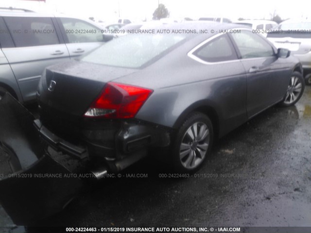 1HGCS1B38BA001903 - 2011 HONDA Accord LX-S GRAY photo 4