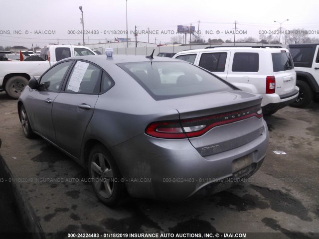 1C3CDFBB0FD286263 - 2015 DODGE DART SXT GRAY photo 3