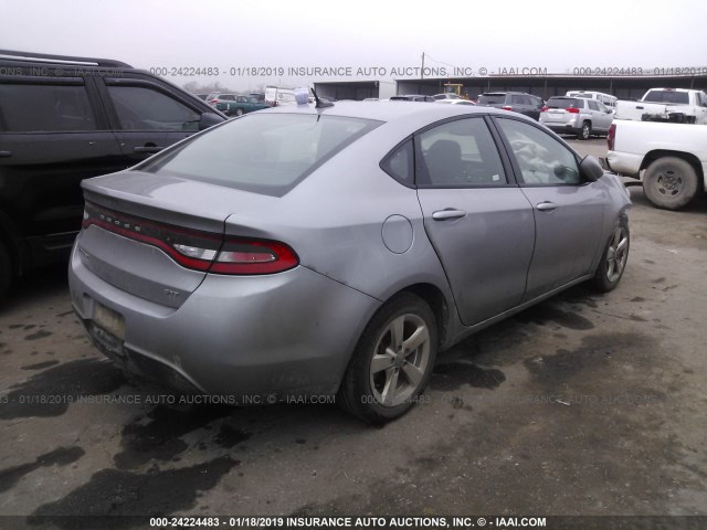 1C3CDFBB0FD286263 - 2015 DODGE DART SXT GRAY photo 4