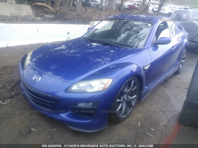 JM1FE1C24A0403947 - 2010 MAZDA RX8 BLUE photo 2