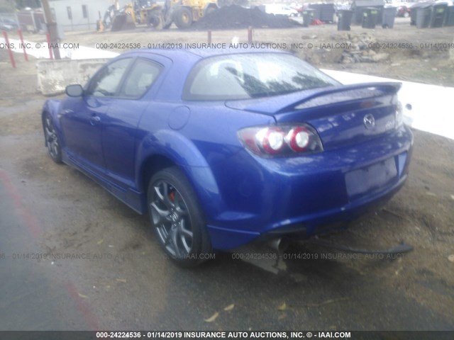 JM1FE1C24A0403947 - 2010 MAZDA RX8 BLUE photo 3