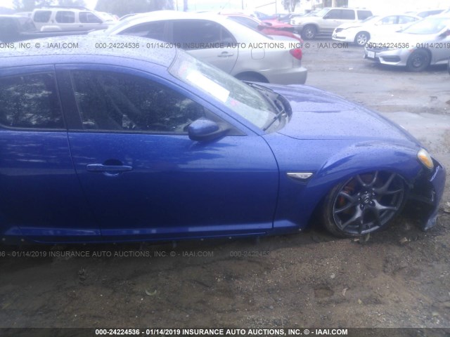 JM1FE1C24A0403947 - 2010 MAZDA RX8 BLUE photo 6