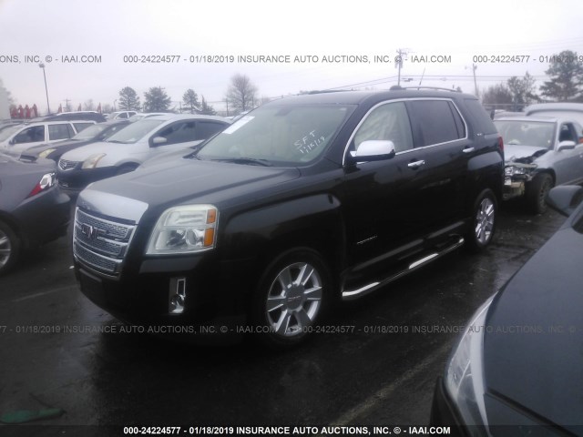 2CTALMEC7B6470546 - 2011 GMC TERRAIN SLE BLACK photo 2