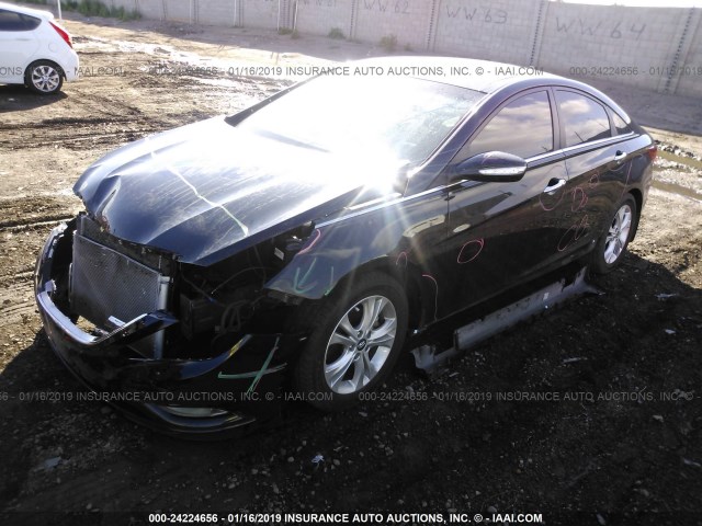 5NPEC4AC4CH478944 - 2012 HYUNDAI SONATA SE/LIMITED BLACK photo 2