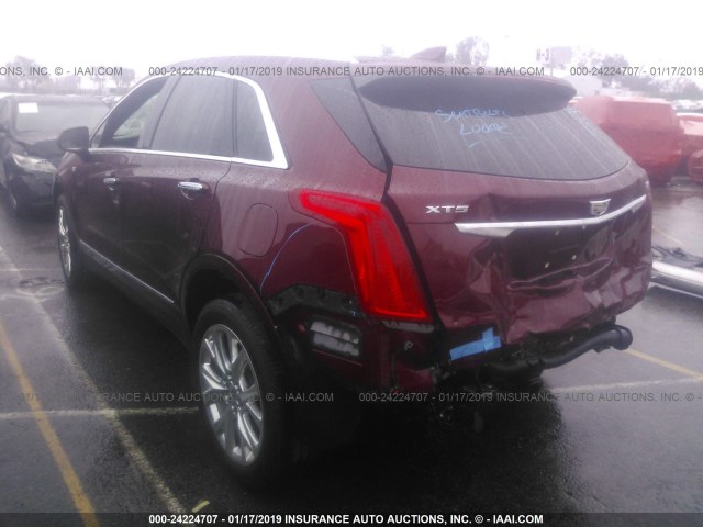 1GYKNBRSXHZ112610 - 2017 CADILLAC XT5 LUXURY RED photo 3