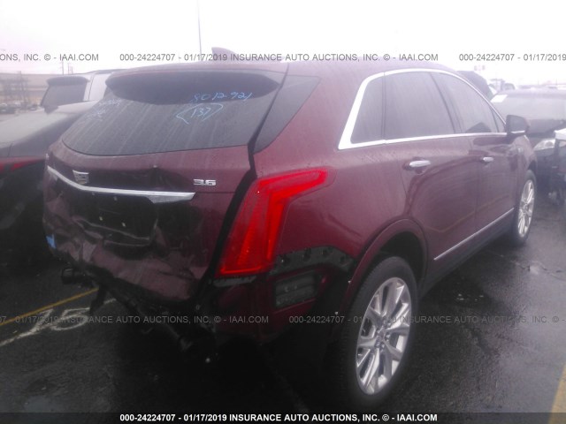 1GYKNBRSXHZ112610 - 2017 CADILLAC XT5 LUXURY RED photo 4