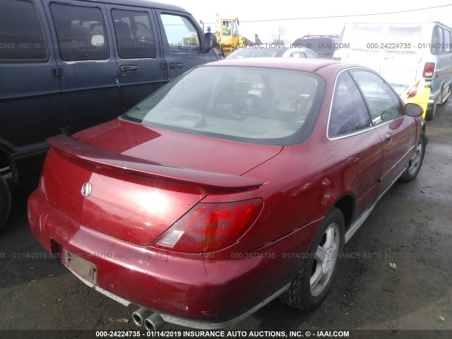 19UYA2241VL002911 - 1997 ACURA 3.0CL RED photo 4