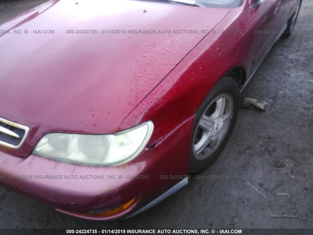 19UYA2241VL002911 - 1997 ACURA 3.0CL RED photo 6