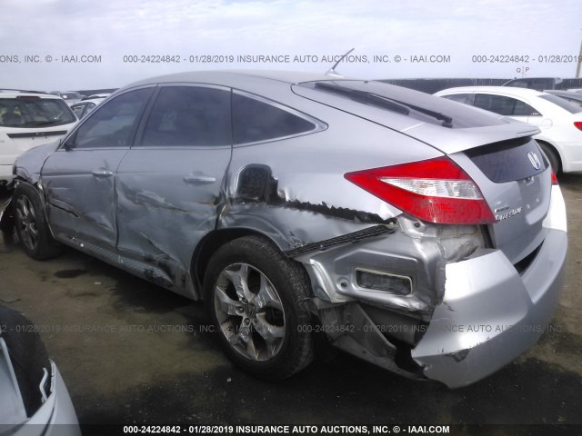 5J6TF1H55BL000041 - 2011 HONDA ACCORD CROSSTOUR EXL SILVER photo 6