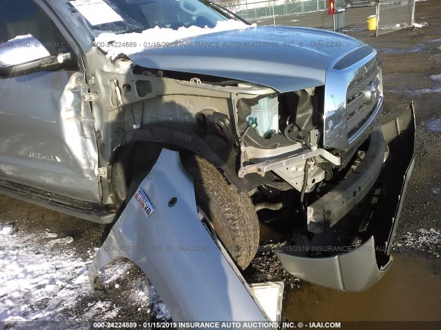 5TBDV58117S487206 - 2007 TOYOTA TUNDRA CREWMAX LIMITED SILVER photo 6