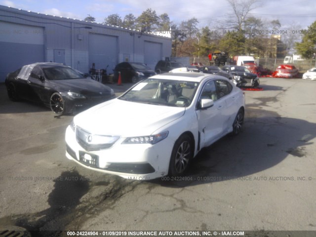 19UUB1F38GA007304 - 2016 ACURA TLX WHITE photo 2