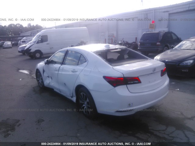 19UUB1F38GA007304 - 2016 ACURA TLX WHITE photo 3