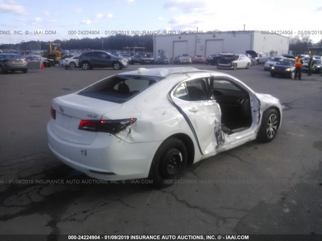 19UUB1F38GA007304 - 2016 ACURA TLX WHITE photo 4