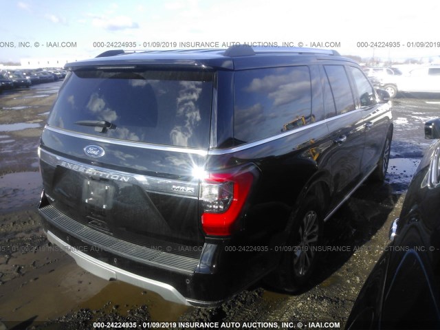 1FMJK2AT5JEA53327 - 2018 FORD EXPEDITION MAX LIMITED BLACK photo 4