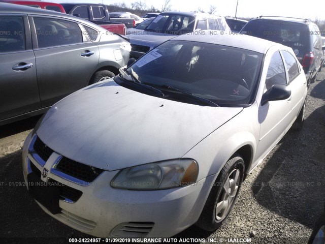 1B3AL46T76N254287 - 2006 DODGE STRATUS SXT WHITE photo 2