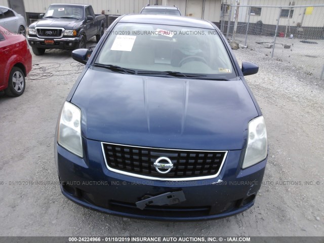 3N1AB61E38L633105 - 2008 NISSAN SENTRA 2.0/2.0S/2.0SL BLUE photo 6