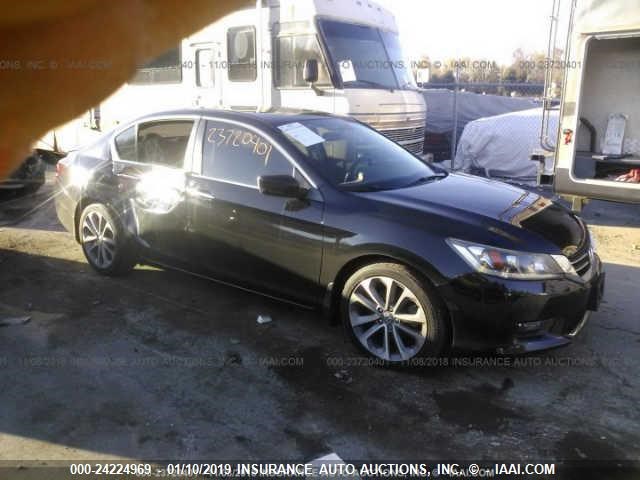 1HGCR2E56FA119050 - 2015 HONDA ACCORD BLACK photo 1