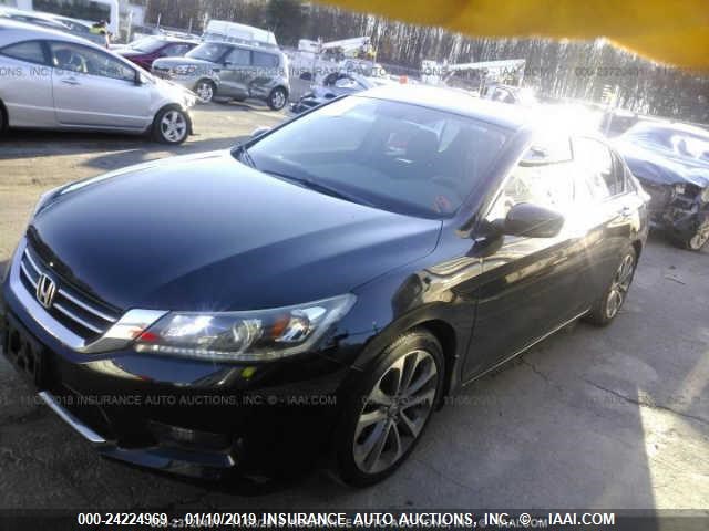 1HGCR2E56FA119050 - 2015 HONDA ACCORD BLACK photo 2