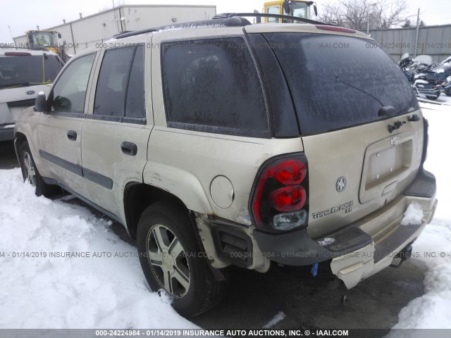 1GNDT13S652179806 - 2005 CHEVROLET TRAILBLAZER LS/LT GOLD photo 3