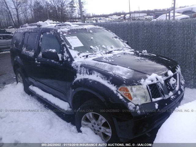 5N1AR18W27C622998 - 2007 NISSAN PATHFINDER LE/SE/XE BLACK photo 1