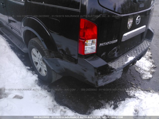 5N1AR18W27C622998 - 2007 NISSAN PATHFINDER LE/SE/XE BLACK photo 6