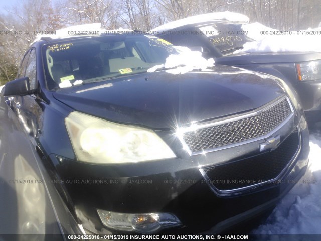 1GNKRJED8BJ164696 - 2011 CHEVROLET TRAVERSE LT BLACK photo 1