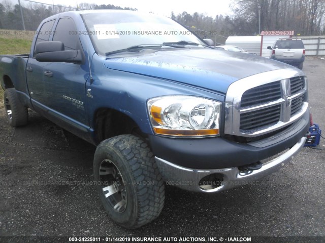 1D3KS28C86J128493 - 2006 DODGE RAM 2500 ST/SLT BLUE photo 1