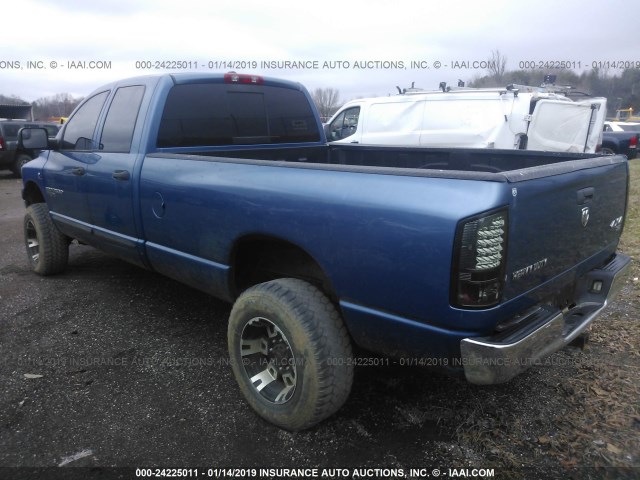 1D3KS28C86J128493 - 2006 DODGE RAM 2500 ST/SLT BLUE photo 3