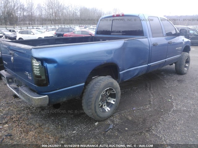 1D3KS28C86J128493 - 2006 DODGE RAM 2500 ST/SLT BLUE photo 4