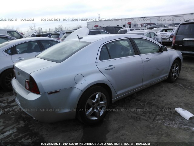 1G1ZB5EB7A4131289 - 2010 CHEVROLET MALIBU LS GRAY photo 4