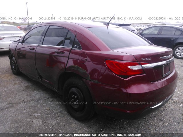 1C3CCBAB9EN213298 - 2014 CHRYSLER 200 LX RED photo 3