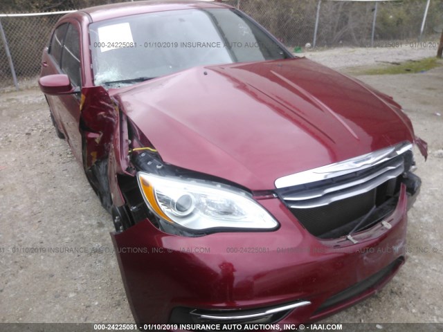 1C3CCBAB9EN213298 - 2014 CHRYSLER 200 LX RED photo 6