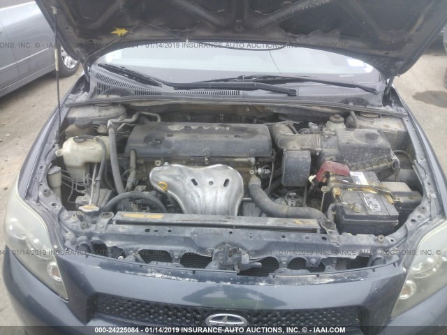 JTKDE3B75A0310945 - 2010 TOYOTA SCION TC მუქი ლურჯი ფოტო 10