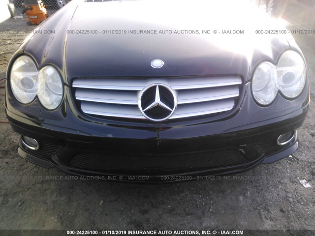 WDBSK71F97F134266 - 2007 MERCEDES-BENZ SL 550 BLACK photo 6