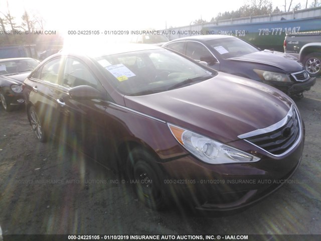 5NPEC4AC2CH502206 - 2012 HYUNDAI SONATA SE/LIMITED RED photo 1